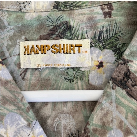 Men's Kamp military army shirt. White and green flowers XXL - Picture 6 of 6